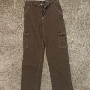 Hollister Womens Dark Brown Cargo Pants